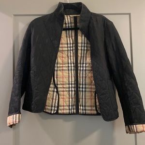 Burberry Black Quilted Jacket Size S